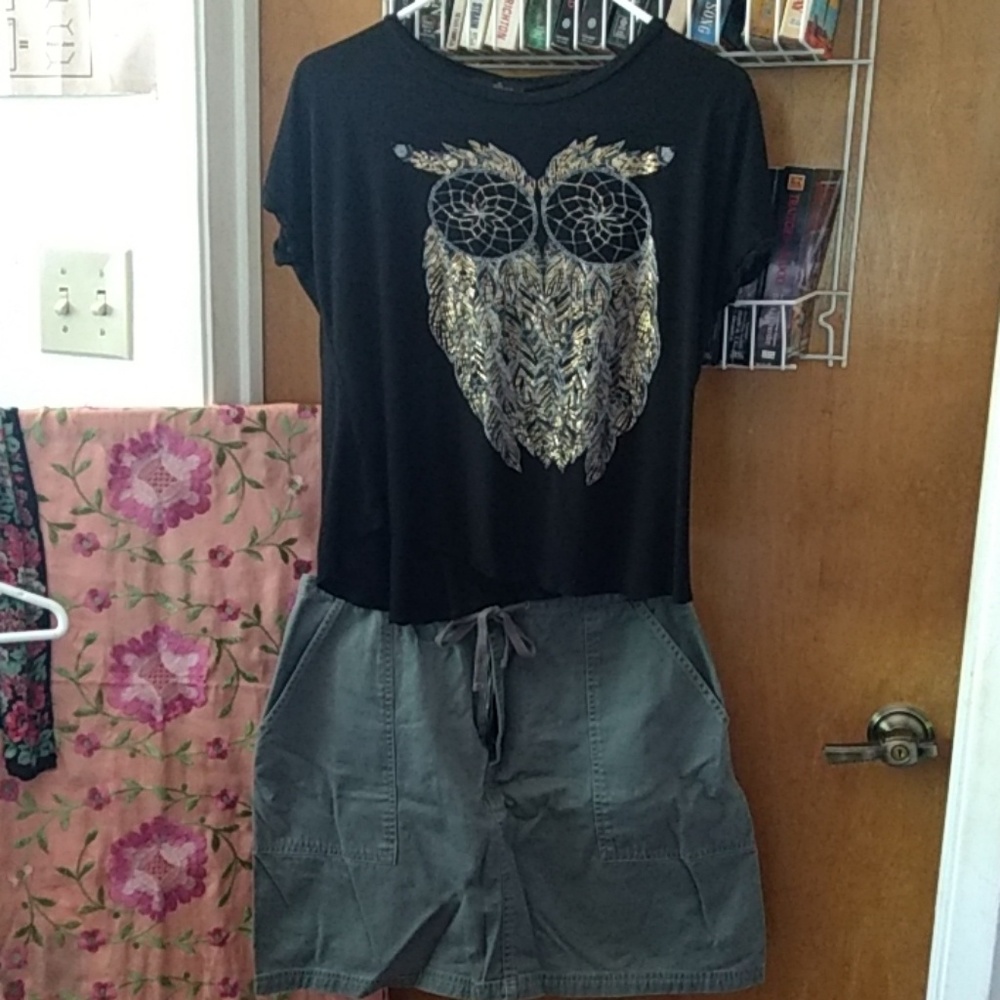 Sparkly dreamcatcher owl t-shirt